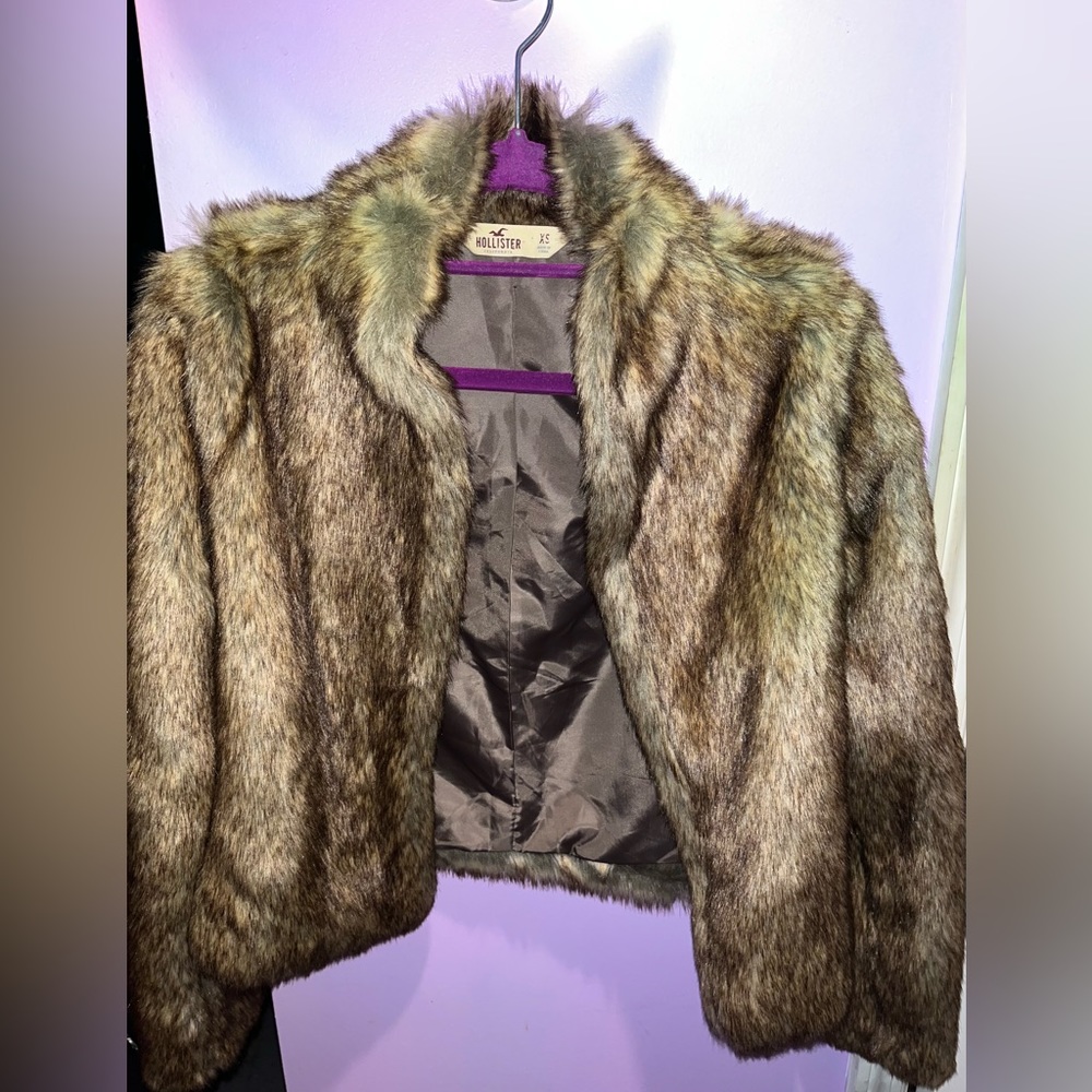 Hollister Faux Fur Coat